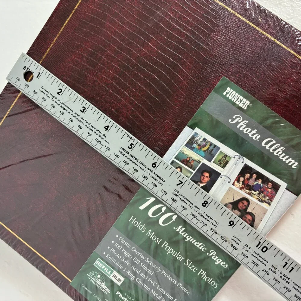 Pioneer Photo Album 100 Magnetic  Pages Self Stick 3 Ring Binder NWT